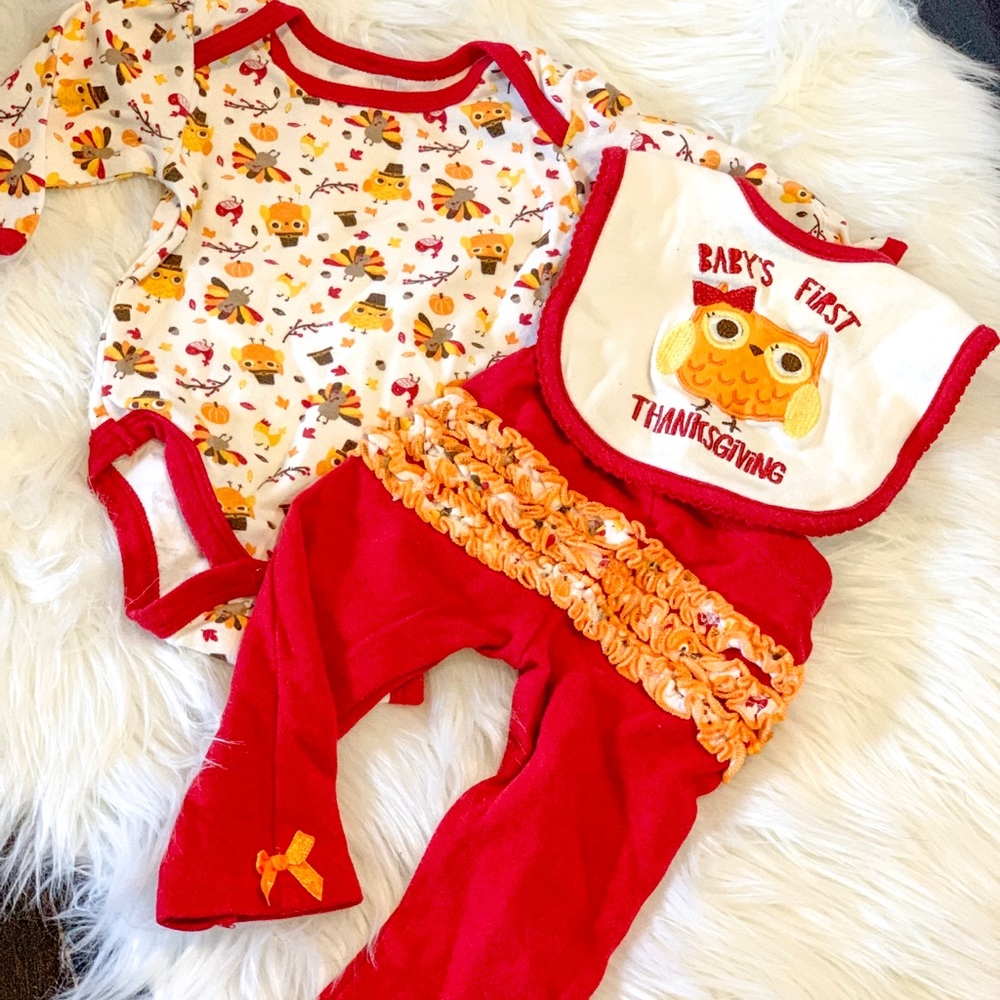 Baby’s First Thanksgiving outfit set